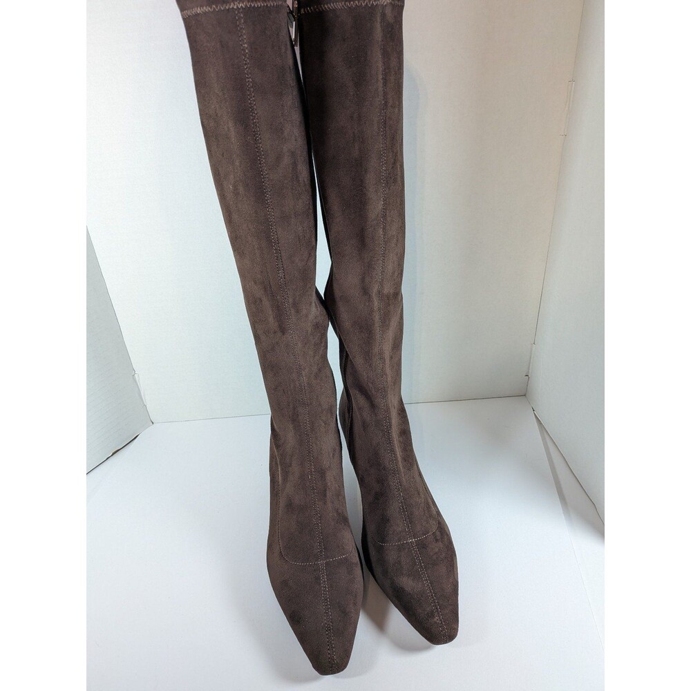 Women's Brown Suede Knee-High Boots Kenneth Cole new